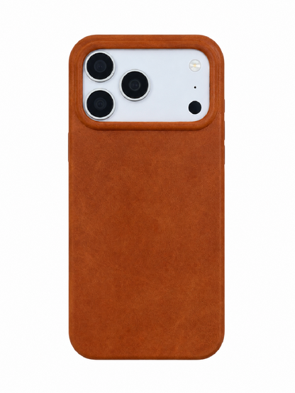 Cognac Leather Case for iPhone 17 Pro Max