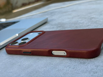 Espresso Leather Case for iPhone 17 Pro Max