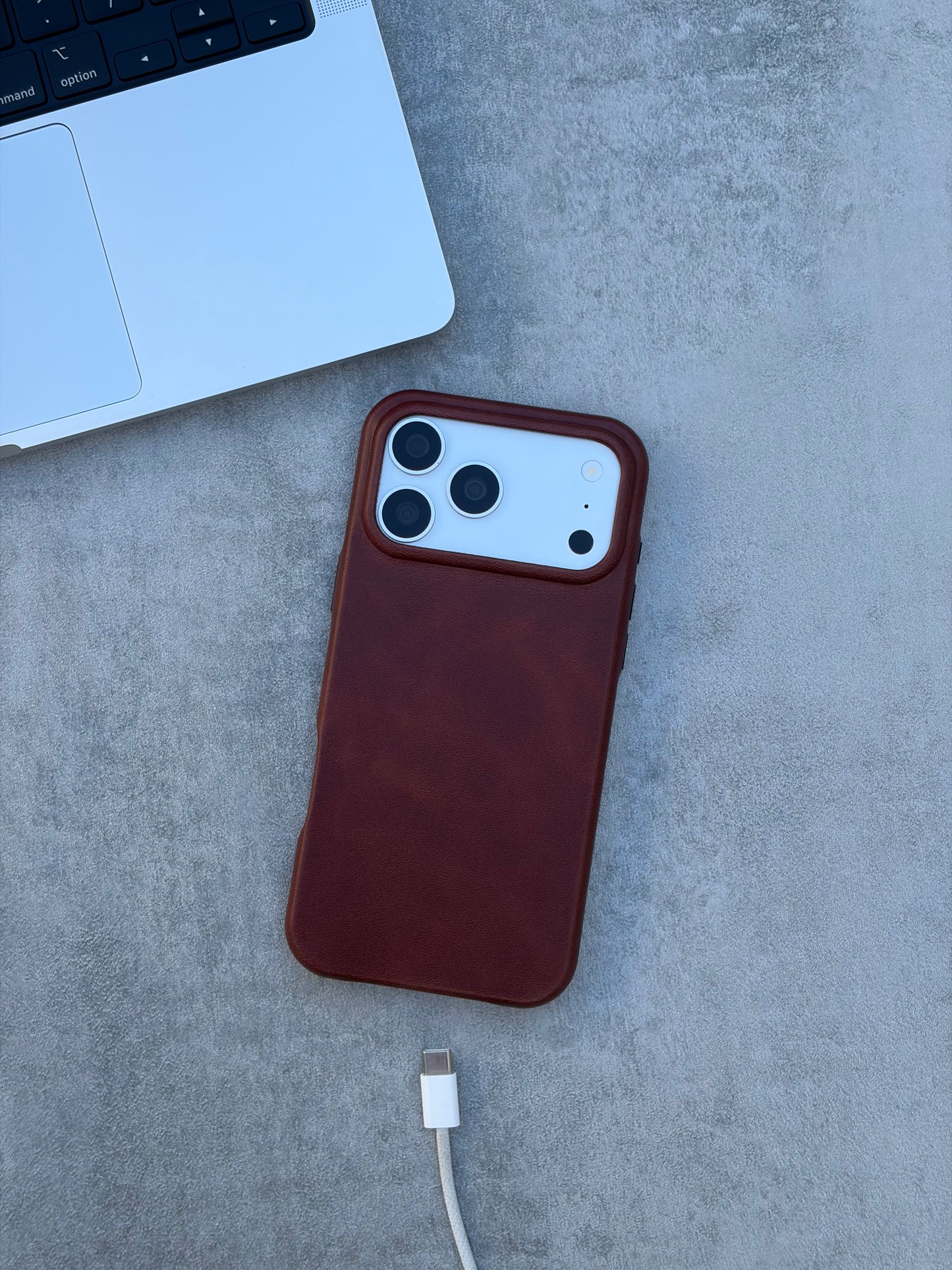 Espresso Leather Case for iPhone 17 Pro Max