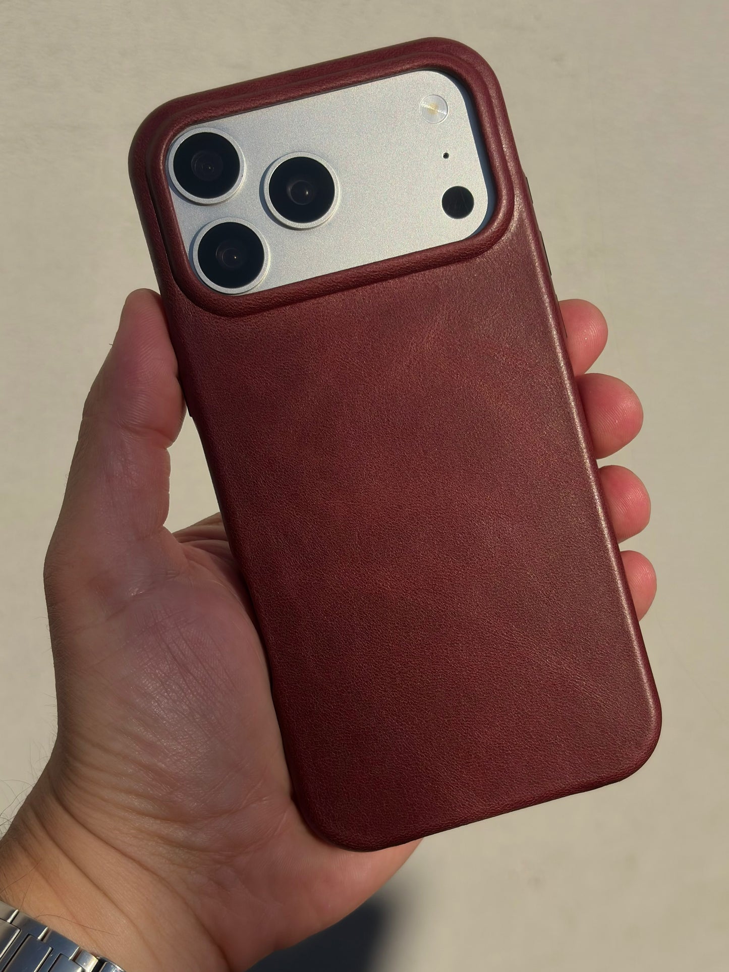 Espresso Leather Case for iPhone 17 Pro Max