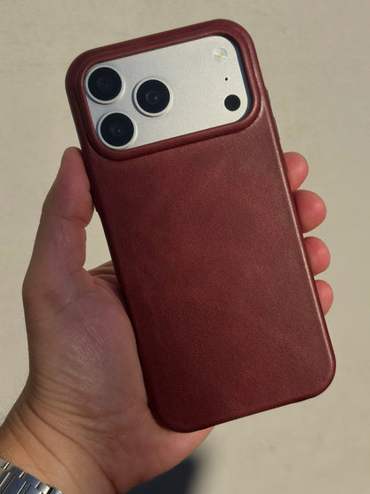 Espresso Leather Case for iPhone 17 Pro Max