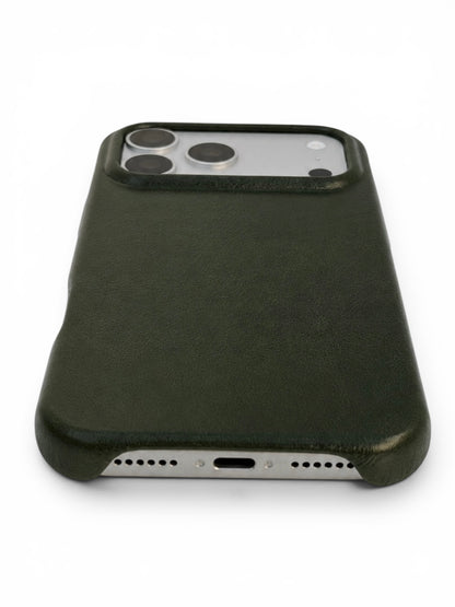Forest Green Leather Case for iPhone 17 Pro Max